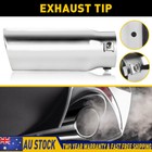 <!--F#f_0-->Stainless Steel Car Exhaust Tip Single Muffler Pipe Tail Silver Throat 8.5