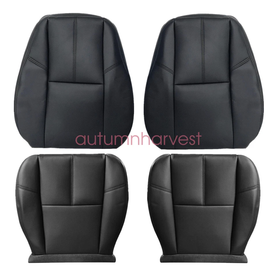 Подходит для 07–14 GMC Sierra Yukon передний кожаный чехол на сиденье и поролоновая подушка черного цвета - Изображение 2 из 4