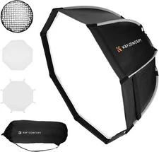 K&F Concept 55/65/90cm Octagonal Softbox with Bowens Mount Quick-Fold for Camera