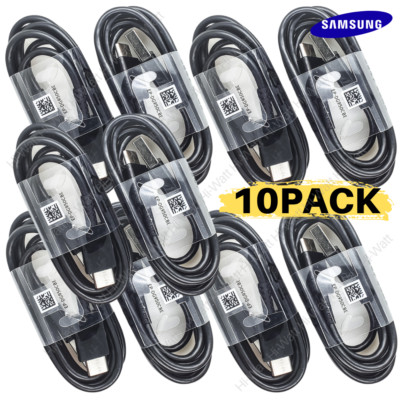 10X 4ft USB Type C Fast Charging Cable Lot For Samsung Galaxy S8 S9 S10 Note 8 9