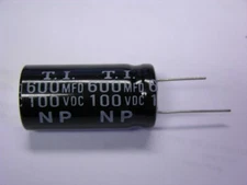 4 Tecate 600uF 100VDC Non Polarized Electrolytic Capacitors