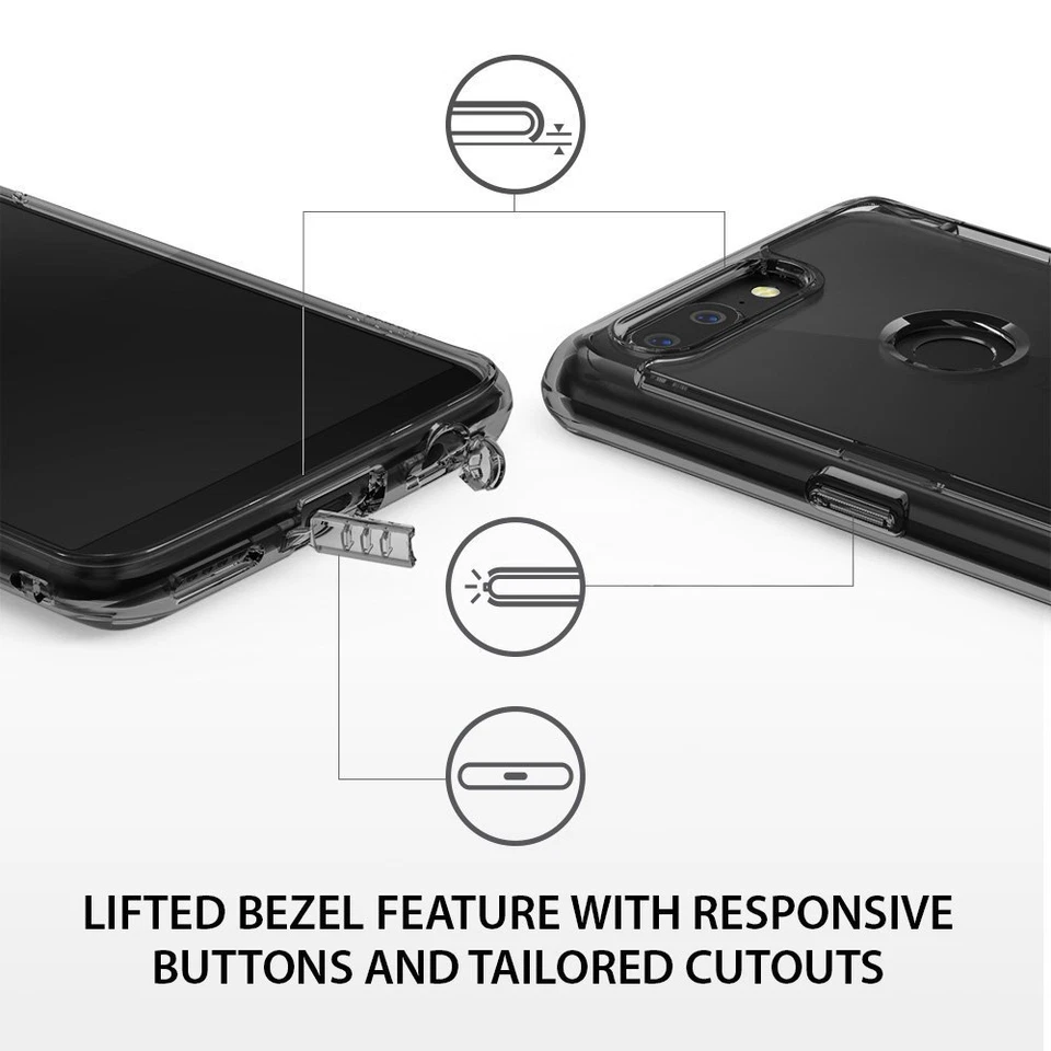 Funda protectora transparente trasera a prueba de golpes para OnePlus 5T | Ringke [FUSION] Foto 4 de 4