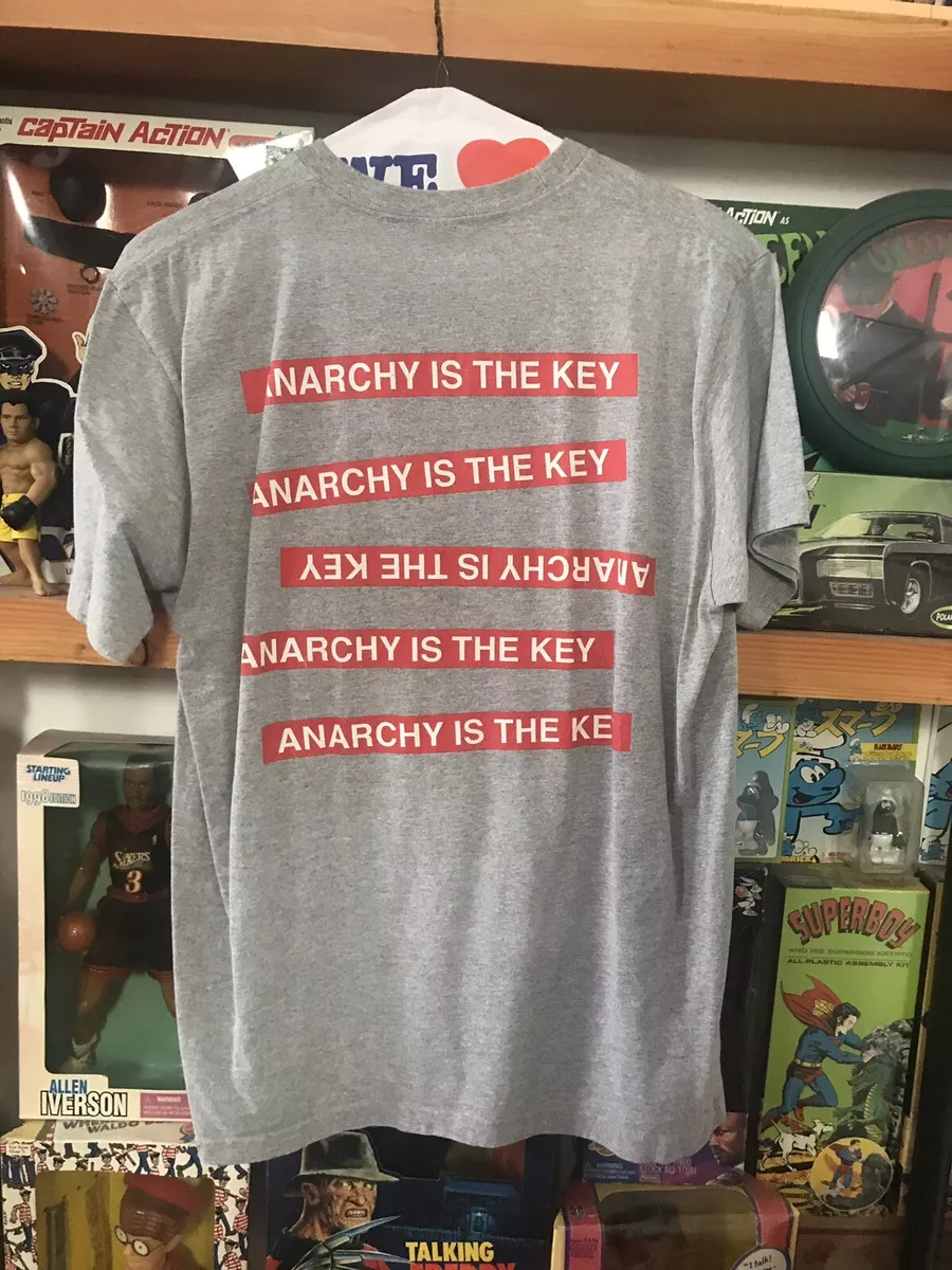 XL VINTAGE SUPREME UNDERCOVER ANARCHY IS KEY T-SHIRT (GREY) 2015