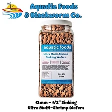 5-lbs Ultra Multi-Shrimp Sinking Wafers, Plecos,Shrimp,Snails, Tropical Fish Jar