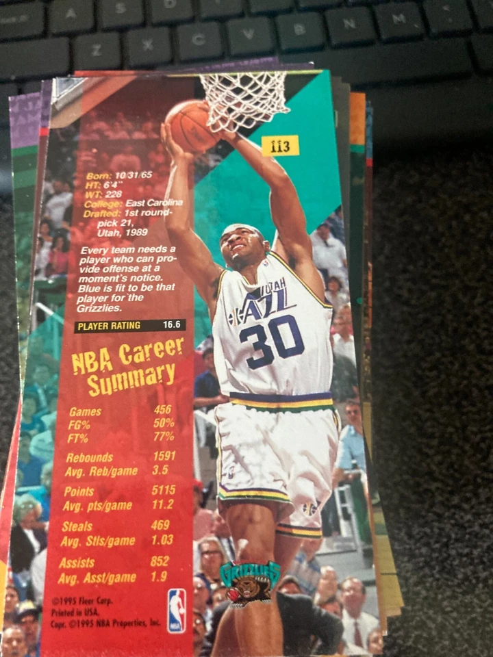 1995-96 FLEER NBA JAM BASKETBALL CARDS YOU PICK! - Image 2 of 2