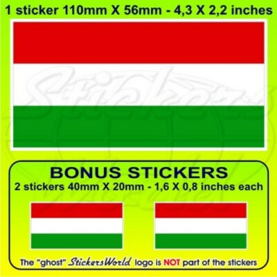 Ungarisches Schild Aufkleber – 75 Mm, 2er-Pack Vinyl, Wasserdicht Für Auto & Mehr