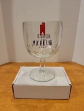 Vintage Michelob Thumbprint Glass Beer Goblet Beer Bud AB Breweriana Collectible