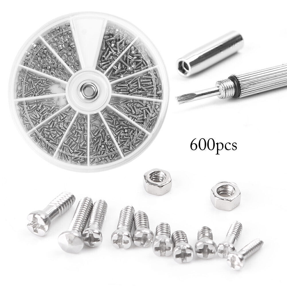 Small 12 Kinds of Screw Nuts Electronics Assortment Kit M1 M1.2 M1.4 M2.5