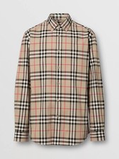 Burberry Check Cotton Poplin Shirt XL