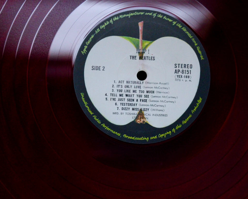 RED VINYL THE BEATLES HELP LP GATEFOLD APPLE EX+ JOHN LENNON PAUL McCARTNEY - Image 3 of 4