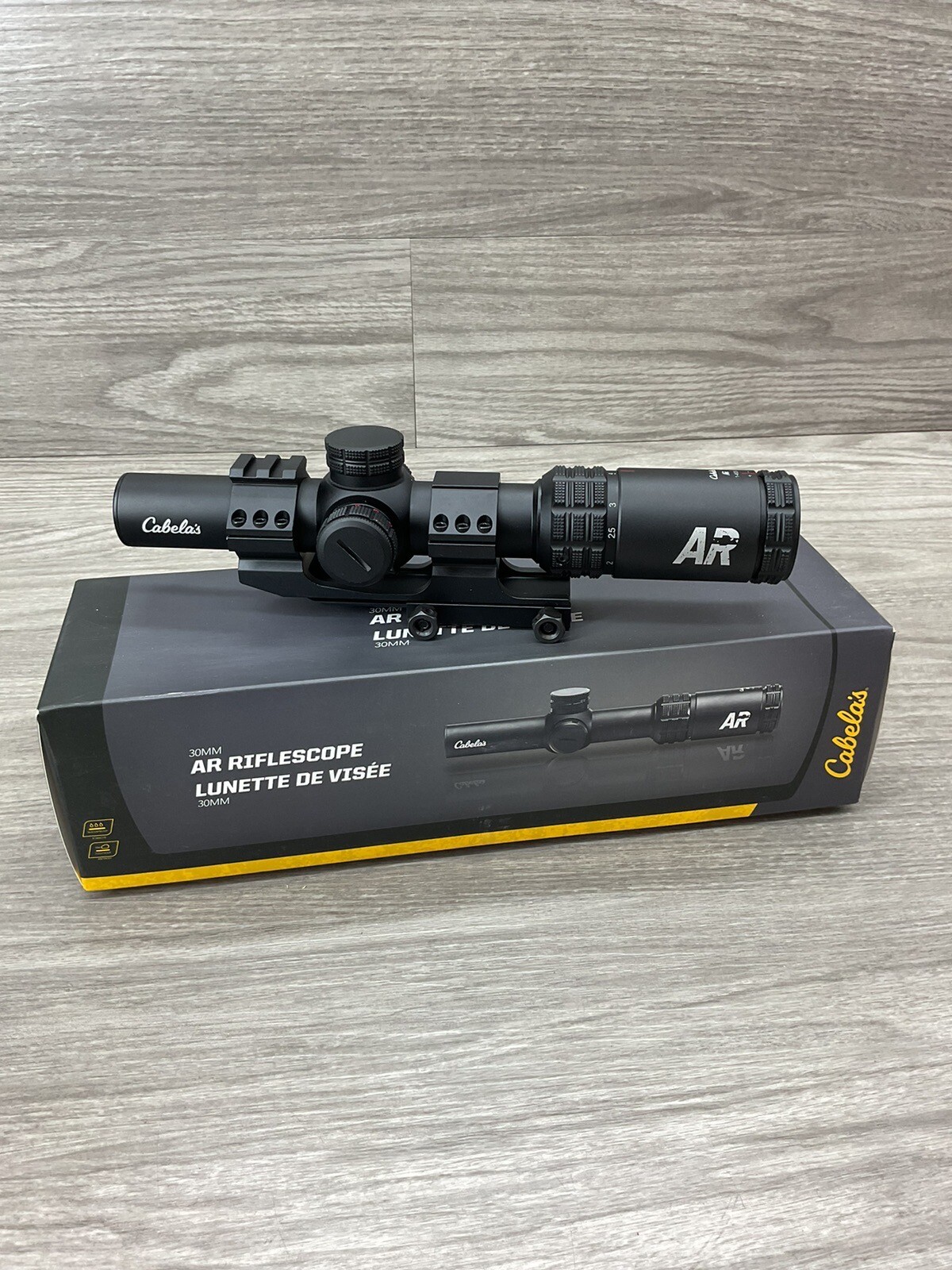 Cabelas ARScope 14x24 Illuminated Reticle With Mount eBay