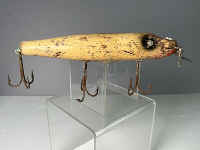 Old Vintage C C.B.CO. Creek Chub Wood Fishing Lure w/Box U.S.A
