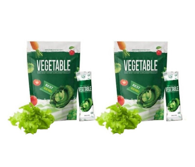 2x Nine Vegetable Instant Mix Powder Drink Fiber Control Hunger Help Excretion