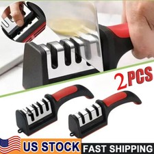 2PCS Knife Sharpener Professional 4-Stage Cer...