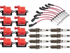 For Chevrolet Silverado 3500 Ignition Coil Spark Plug and Wire Set 74355ZX