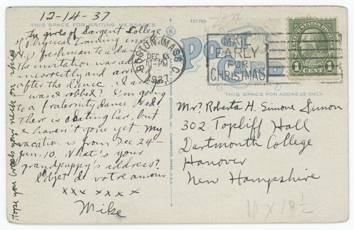 Unknown Roadway Massachusetts Vintage 1930's Tichnor Brothers Postcard - Picture 2 of 2
