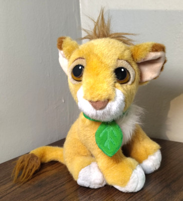 1993 Vintage Simba Makes Purring Noise The Lion King Plush Toy Stuffed Animal