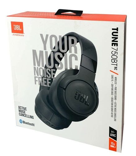 JBL TUNE 750BTNC Wireless Bluetooth Over-Ear ANC Headphones - Black | eBay