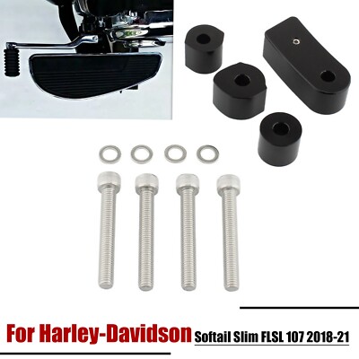 0.75'' Driver Floorboard Spacer Extension For Harley Softail Slim Deluxe FLFB 18+