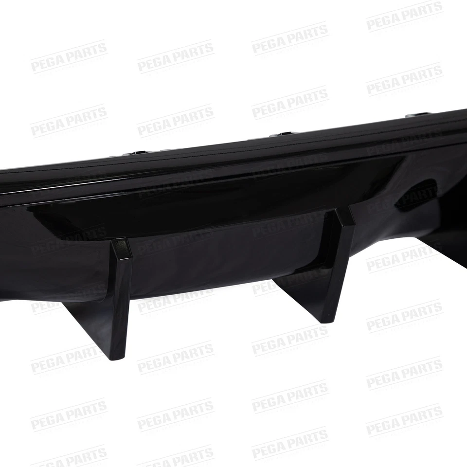 Rear Bumper Diffuser For 2011-24 Dodge Durango R/T SRT V2 Glossy Black Shark Fin — 第 3/4 张图片