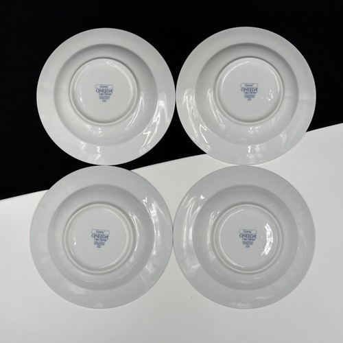 Oneida Table Trends Gaiety Set Of (4) 9 1/8” Rimmed Soup Pasta Bowls Porcelain - Picture 11 of 15