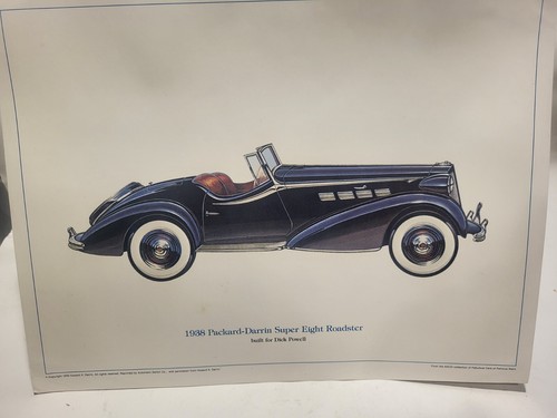 1940 Packard Darrin Super 8 Roadster Howard Darrin Print by Automatic Switch