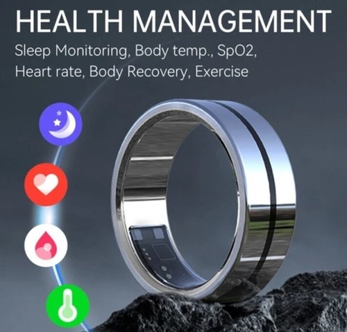 TUITT Smart Rings Notifications Music Remote Control Sleep Tracking Panic Button - Picture 2 of 10