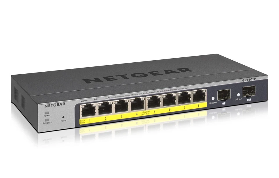 Netgear Switch GS110TP-300EUS GS110TP300EUS (GS110TP-300EUS)