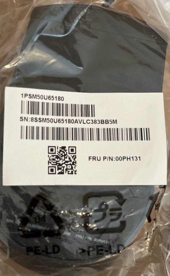 Lenovo IdeaCentre 5i wired USB mouse and power cord. New in box. - Image 3 of 4