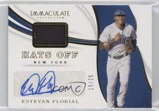 2019 Panini Immaculate Hats Off 15/25 Estevan Florial #HO-EF Auto 4l3