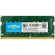 Crucial 16GB DDR4 3200 MHz PC4-25600 SODIMM Laptop Memory RAM 1x CT16G4SFRA32A