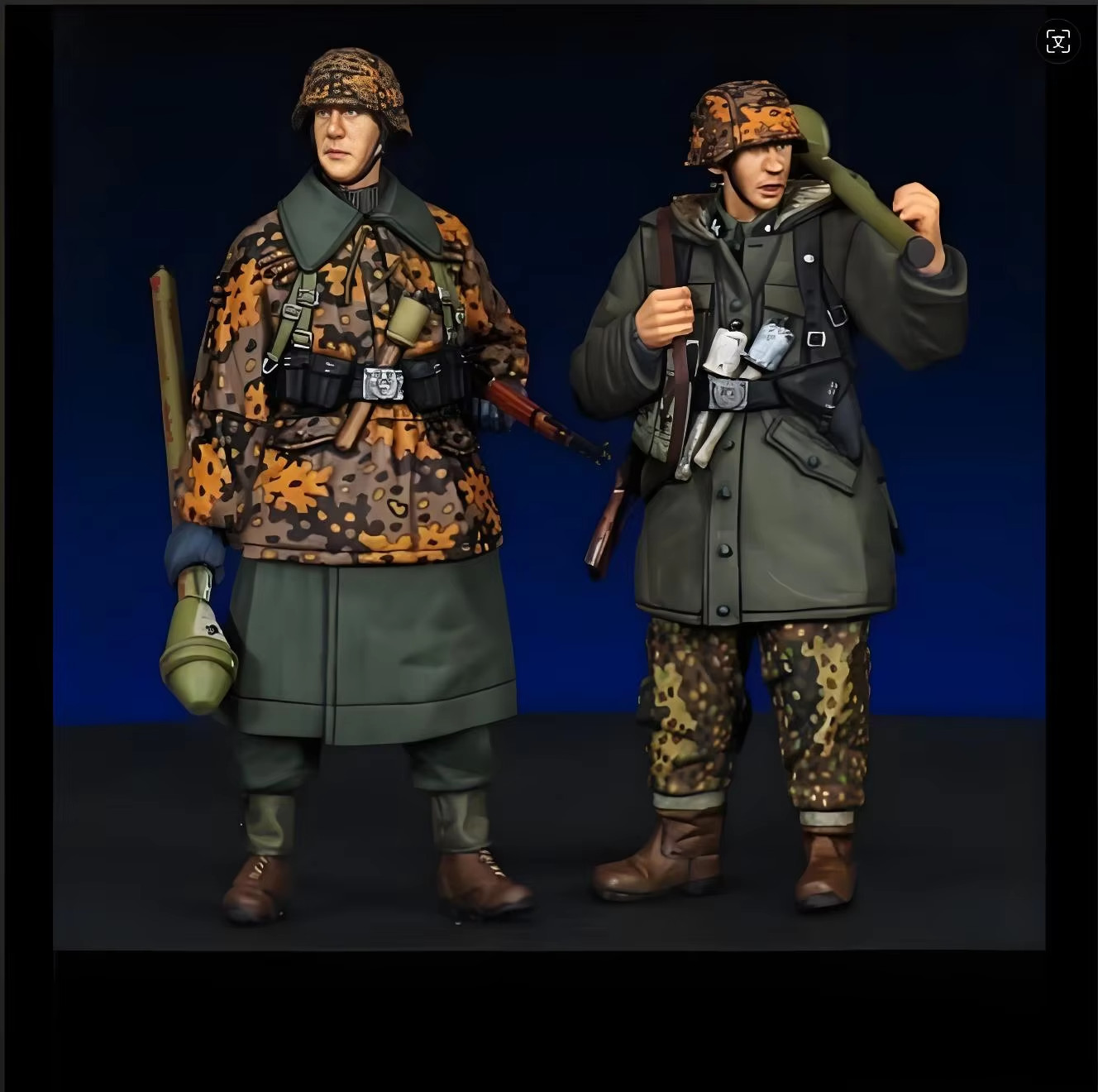 1/35 Resin Figure Panzerknackers W SS Panzerfaust Team 1944-45 (2Figs) Unpainted