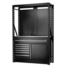 BUNKER 14 Piece Modular Storage Combo 2 Tier Racking Floor Cabinet 1500mm 28075