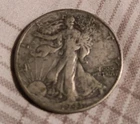 1943 walking liberty half dollar Circulated