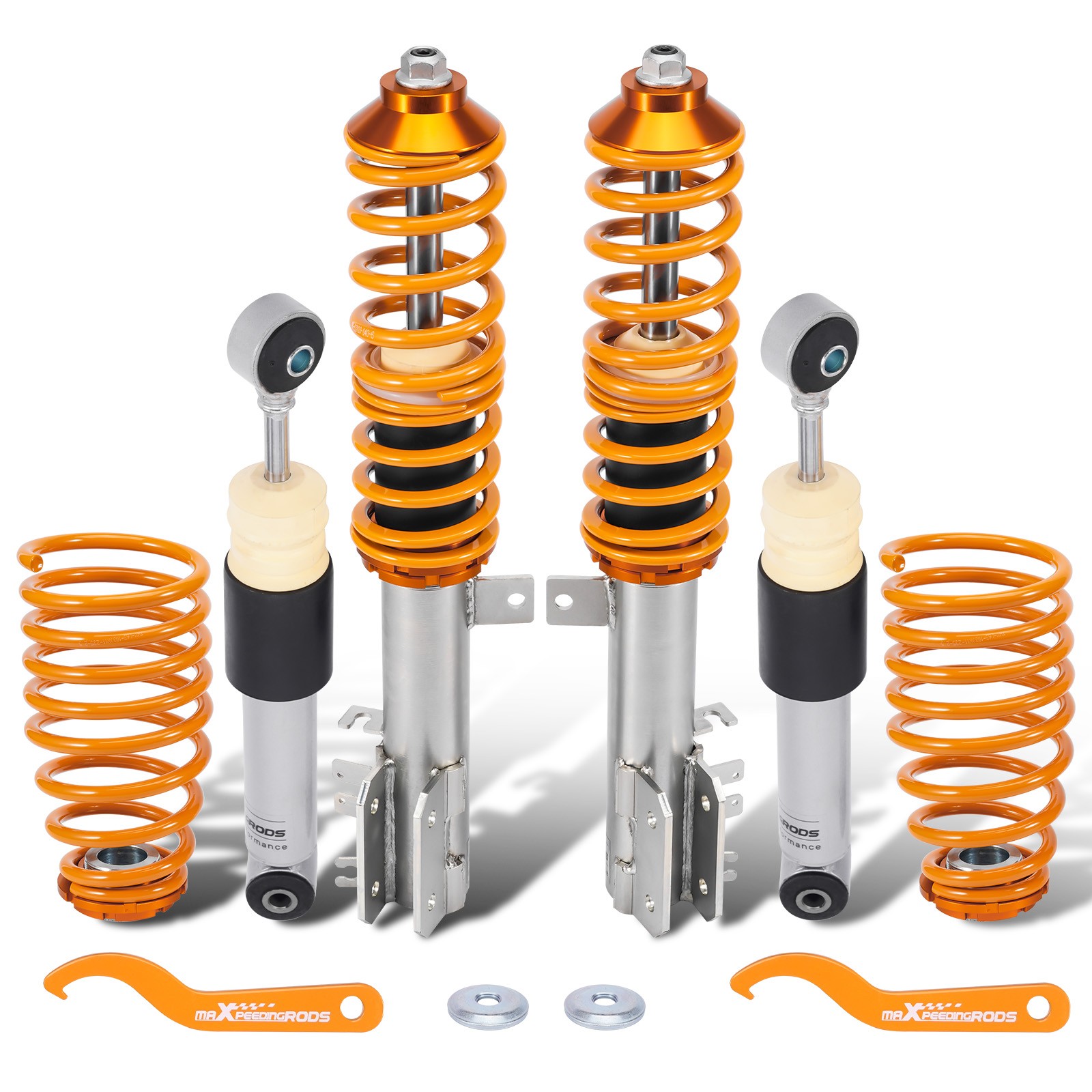 Street Coilovers for Fiat 500 Hatchback inc Abarth 500 C 2007-2022 Ford Ka Mk2