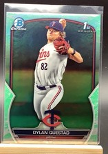 DYLAN QUESTAD BOWMAN CHROME DRAFT 1ST  LUNAR GLOW REFRACTOR RC BDC-25 3126-30