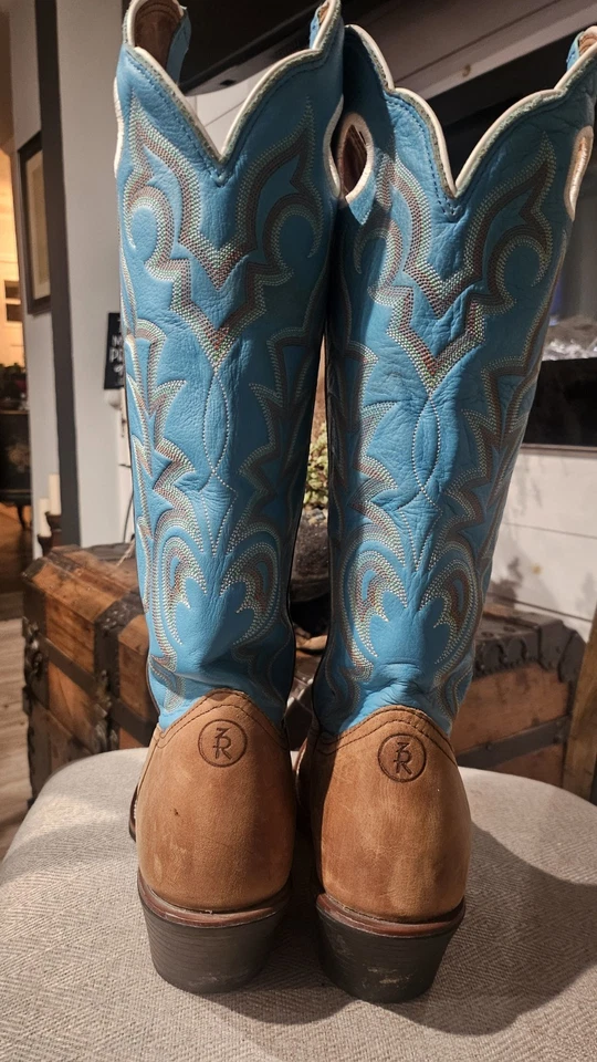 Botas de Vaquero Tony Lama Buckaroo para Mujer 8.5B RR2002L MinFlaw Foto 3 de 4