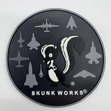 Lockheed Martin® Skunk Works® PVC Patch, 3.5 inch, Hook and Loop