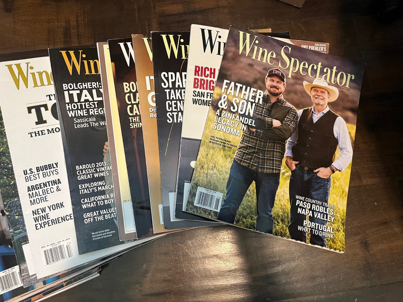 Wine Spectator Magazine Lot (19 Magazines: 2018 - 2019)