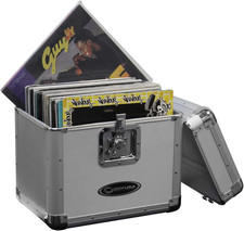 KROM Series Silver Record/Utility Case for 70 12" Vinyl Records  Lps