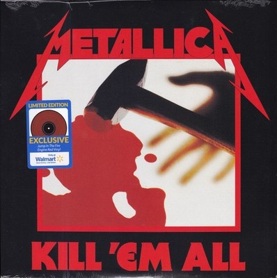 Metallica - Kill 'Em All - Engine Red Vinyl LP Walmart Exclusive New Sealed