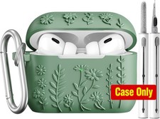 Soft Silicone Protective Case with 3D Floral Design for Apple Airpods Pro 2nd 1s