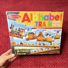 Melissa  Doug Alphabet Train Floor Puzzle 28 Pieces 10ft Long Ages 3 and Up
