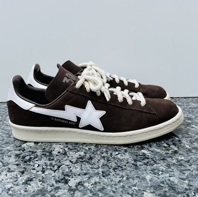adidas Bape x Campus 80s 30th Anniversary Brown Men s Size 13  (USED)