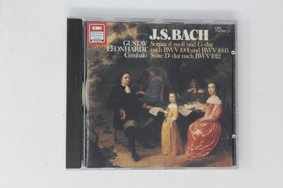 J.S. Bach Sonate D-moll G-dur Suite D-dur CD Gustav Leonhardt
