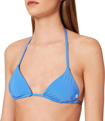 Hurley Damen Itsy Biitsy Tri Bikini Top Badetop Schwimmtop, Blau, XS