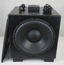 MARTIN LOGAN DYNAMO 1000W POWERED SUBWOOFER+SWT-2 SUB WIRELESS TRANSMITTER+GRILL