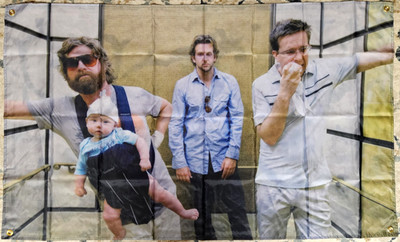 Hangover Movie Funny Elevator Scene 3 x5  Flag Banner College Dorm Room Frat