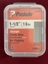 Paslode Finishing Nail 650283 Straight 16 Gauge 2000 per Box 1- 1/2 inch NEW