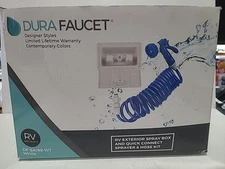 DURA FAUCET DF-SA189-WT RV Exterior Quick Connect Spray Faucet White